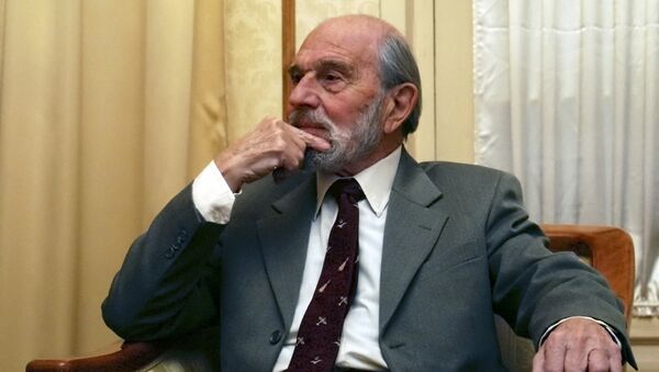 George Blake, a former British spy and double agent in service of the Soviet Union, seen in Moscow in this Nov. 15, 2006 file photo - Sputnik Việt Nam