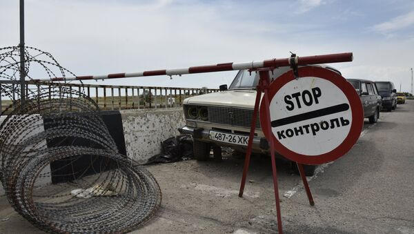 Trạm kiểm soát biên giới giữa Nga và Ukraine - Sputnik Việt Nam