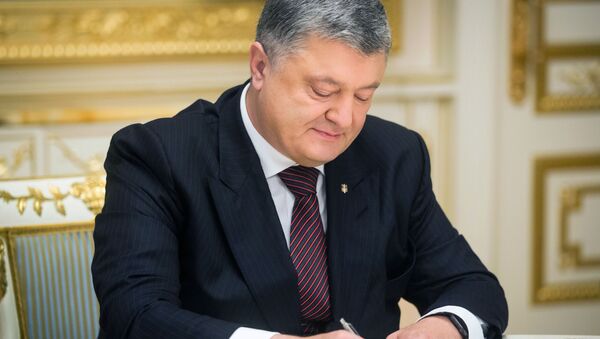 Tổng thống Ukraine Petro Poroshenko - Sputnik Việt Nam