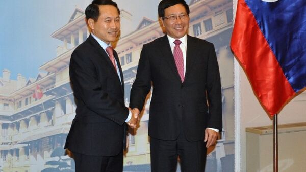 Phó Thủ tướng Phạm Bình Minh hội đàm với Bộ trưởng Ngoại giao CHDCND Lào - Sputnik Việt Nam