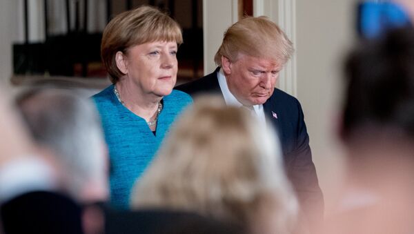 Angela Merkel và Donald Trump - Sputnik Việt Nam