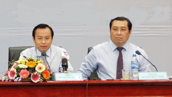 Ông Nguyễn Xuân Anh (trái) và ông Huỳnh Đức Thơ - Sputnik Việt Nam