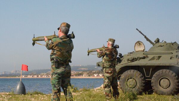 Các cuộc tập trận chung của Thủy quân lục chiến Nga và Syria ở Tartus - Sputnik Việt Nam