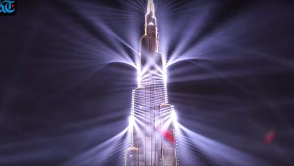 Dubai lập kỷ lục Guinness về chương trình laser hoành tráng nhất - Sputnik Việt Nam