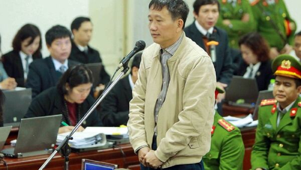 Bị cáo Trịnh Xuân Thanh tại phiên tòa - Sputnik Việt Nam