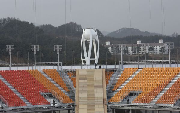 Cảnh quan sân vận động Olympic ở Pyeongchang - Sputnik Việt Nam