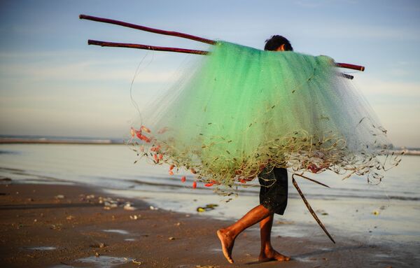Ngư dân ven biển làng Kê Gà ở Việt Nam - Sputnik Việt Nam