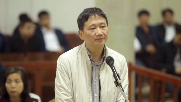Bị cáo Trịnh Xuân Thanh tại tòa - Sputnik Việt Nam
