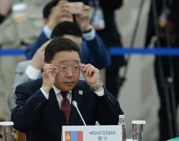 Mông Cổ - quốc gia quan sát viên SCO. Tổng thống Mông Cổ Tsakhiagiin Elbegdorj. - Sputnik Việt Nam