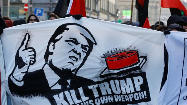 cuộc biểu tình chống Tổng thống Mỹ Donald Trump - Sputnik Việt Nam