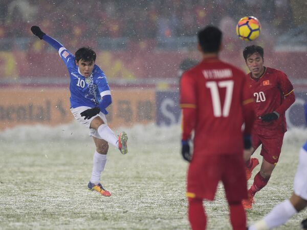 Trận chung kết Asian Cup U-23 giữa các đội tuyển quốc gia Việt Nam và Uzbekistan tại Thường Châu - Sputnik Việt Nam