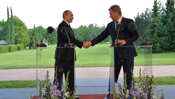 Tổng thống Nga Vladimir Putin với Tổng thống Phần Lan Sauli Niinistö - Sputnik Việt Nam