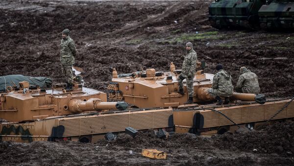 những xe tăng Leopard 2A4 của Thổ Nhĩ Kỳ - Sputnik Việt Nam