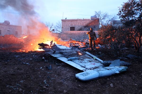 Chiếc Su-25 bị bắn rơi ở Syria - Sputnik Việt Nam