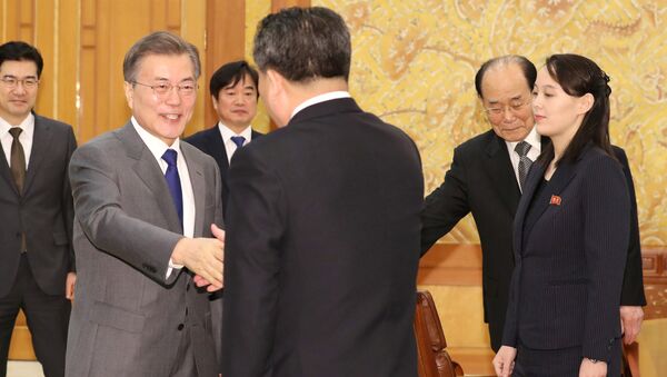 Сuộc đàm phán giữa phái đoàn CHDCND Triều Tiên và Tổng thống Hàn Quốc - Sputnik Việt Nam