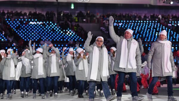 Vận động viên Nga tại Thế vận hội Olympic - 2018 tại Pyeongchang. - Sputnik Việt Nam