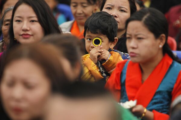 Mọi người trong lễ đón Năm mới âm lịch ở Kathmandu, Nepal - Sputnik Việt Nam