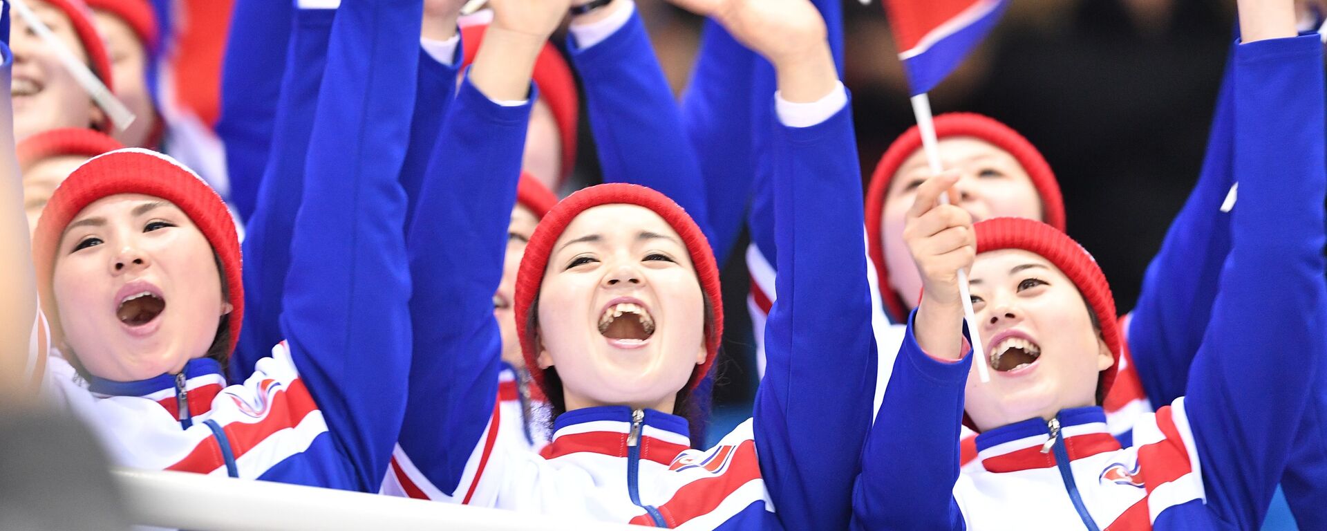 Người hâm mộ Bắc Triều Tiên tại Thế vận hội mùa đông XXIII ở Pyeongchang - Sputnik Việt Nam, 1920, 09.09.2021