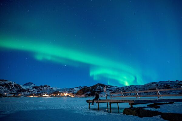 Cực quang phương Bắc ở Quần đảo Lofoten ở Na Uy - Sputnik Việt Nam