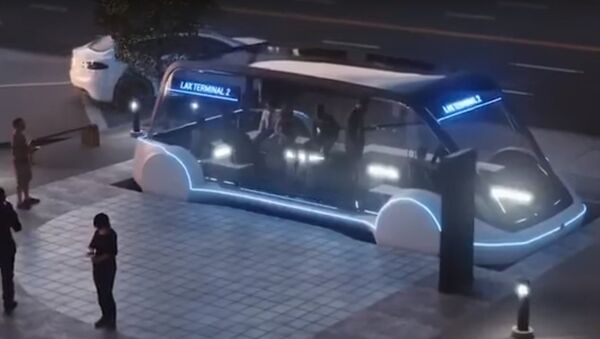 Elon Musk giới thiệu xe buýt điện ngầm tốc độ cao - Sputnik Việt Nam