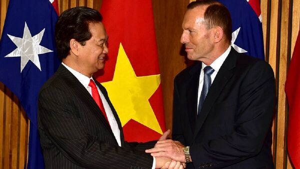 Thủ tướng Nguyễn Tấn Dũng và Thủ tướng Australia Tony Abbott. - Sputnik Việt Nam