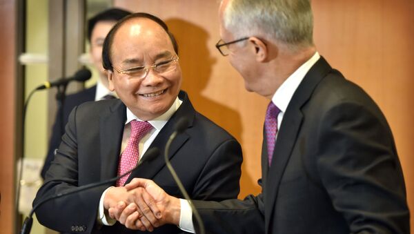 Thủ tướng Nguyễn Xuân Phúc và Thủ tướng Australia Malcolm Turnbull - Sputnik Việt Nam