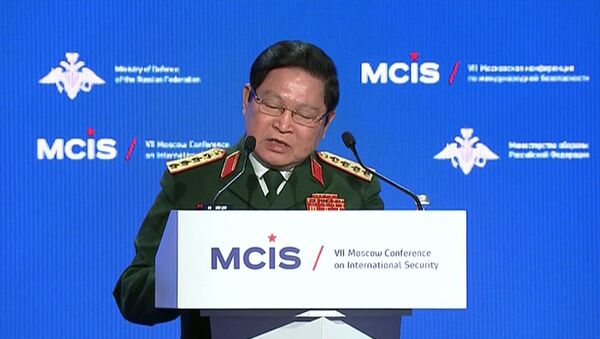 Bộ trưởng Quốc phòng Ngô Xuân Lịch phát biểu tại hội nghị MCIS-2018 - Sputnik Việt Nam