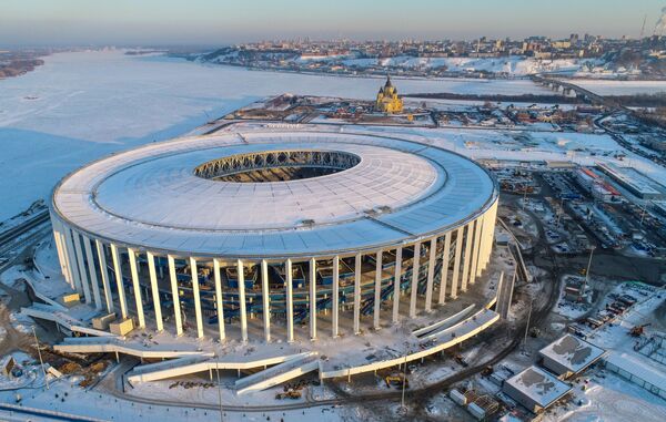 Sân vận động Nizhny Novgorod, nơi sẽ diễn ra các trận đấu World Cup 2018 - Sputnik Việt Nam