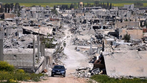 Quang cảnh thành phố Kobane, Syria bị tàn phá - Sputnik Việt Nam