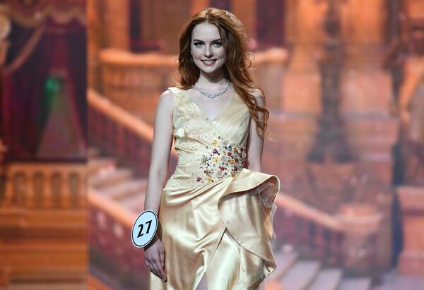 Buổi biểu diễn của các thí sinh vòng chung kết cuộc thi “Hoa hậu Nga-2018” tại phòng biểu diễn “Barvikha” - Sputnik Việt Nam