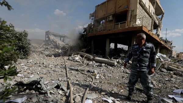 Trung tâm nghiên cứu bị hủy hoại ở Damascus, Syria - Sputnik Việt Nam
