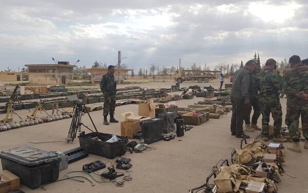 Quân đội Syria nắm giữ được kho vũ khí phong phú của những kẻ khủng bố - Sputnik Việt Nam