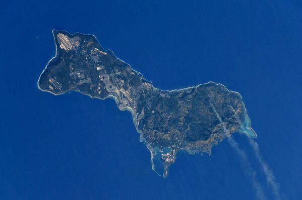 Ảnh đảo Guam chụp từ không gian vũ trụ giống hình con ngựa - Sputnik Việt Nam