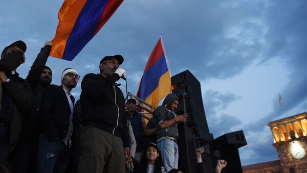 Lãnh đạo phe đối lập ở Armenia, ông Nikol Pashinyan - Sputnik Việt Nam
