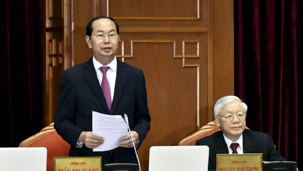 Chủ tịch nước Trần Đại Quang phát biểu tại Hội nghị - Sputnik Việt Nam