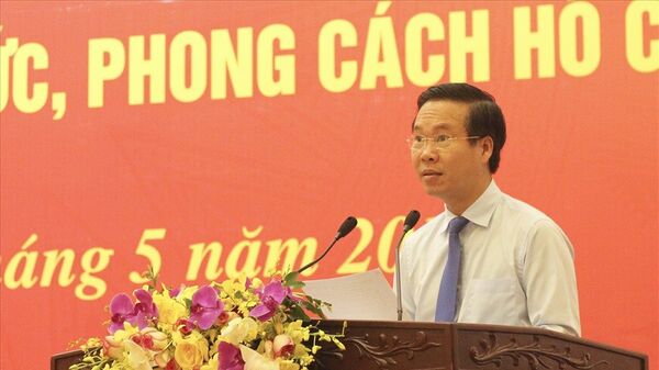 Ông Võ Văn Thưởng - Ủy viên Bộ Chính trị, Bí thư Trung ương Đảng, Trưởng Ban Tuyên giáo Trung ương - Sputnik Việt Nam