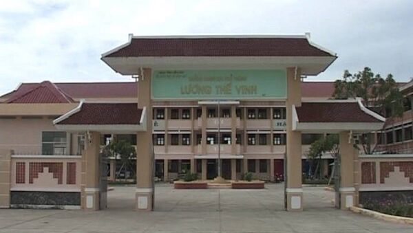 Trường THPT Lương Thế Vinh (huyện Thạnh Phú, tỉnh Bến Tre), nơi được cho là đã xảy ra vụ việc. - Sputnik Việt Nam