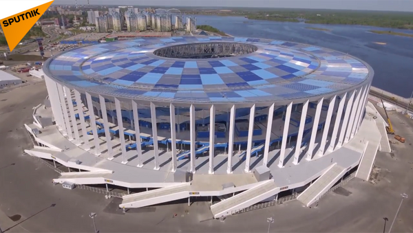 Sân vận động Nizhny Novgorod từ tầm chim bay - Sputnik Việt Nam