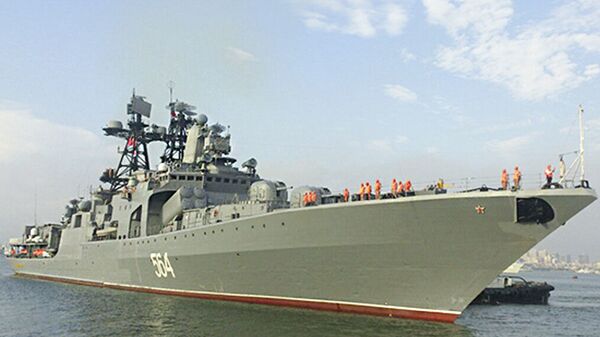 Đại chiến hạm chống tàu ngầm “Đô đốc Tributs” của Hạm đội Thái Bình Dương tại Cam Ranh - Sputnik Việt Nam