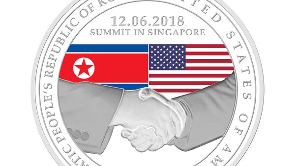 Singapore phát hành tiền xu vinh danh cuộc gặp gỡ giữa lãnh đạo Hoa Kỳ và CHDCND Triều Tiên - Sputnik Việt Nam