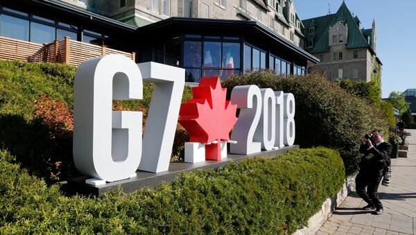 Logo de la reunión del G7 en Canadá - Sputnik Việt Nam