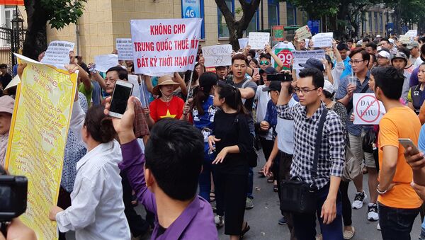Протесты против законопроекта о Специальной экономической зоне во Вьетнаме - Sputnik Việt Nam