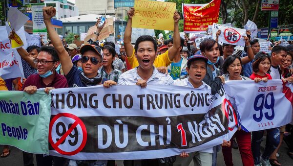Biểu tình phản đối thông qua luật Đặc khu tại Việt Nam - Sputnik Việt Nam
