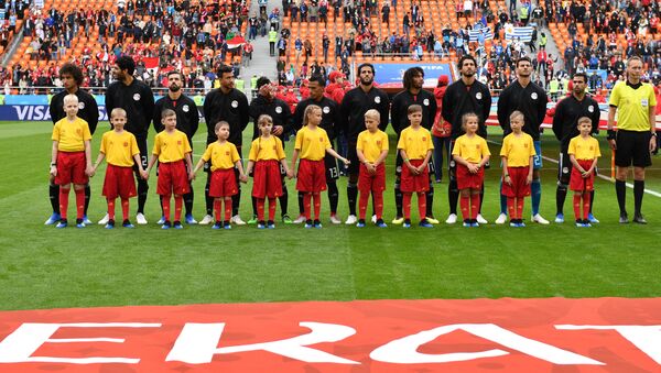Bóng đá. World Cup-2018. Trận đấu giữa hai đội tuyển Ai Cập và Uruguay - Sputnik Việt Nam