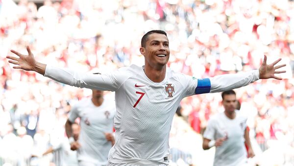 Cristiano Ronaldo ở trận đấu World Cup giữa Bồ Đào Nha và Morocco - Sputnik Việt Nam