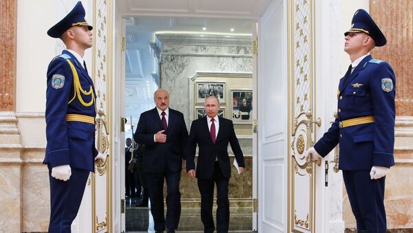 Tổng thống Nga Vladimir Putin và Tổng thống Belarus Alexander Lukashenko - Sputnik Việt Nam