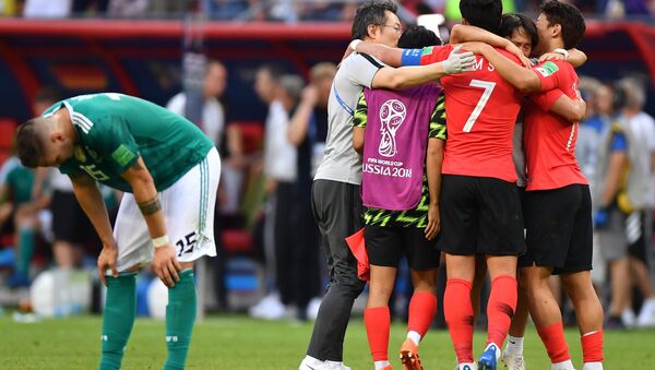 Đội tuyển Đức thất bại trước Hàn Quốc tại vòng bảng World Cup 2018 - Sputnik Việt Nam