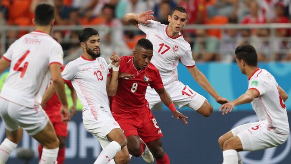 Trận đấu vòng bảng World Cup giữa đội tuyển Panama và Tunisia - Sputnik Việt Nam