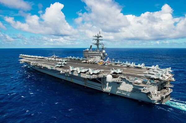 Tàu sân bay của Mỹ USS Ronald Reagan Tàu sân bay của Mỹ USS Ronald Reagan - Sputnik Việt Nam