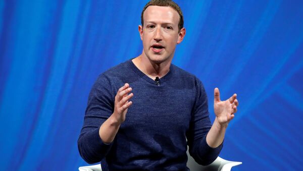 Facebook's founder and CEO Mark Zuckerberg speaks at the Viva Tech start-up and technology summit in Paris, France, May 24, 2018 - Sputnik Việt Nam